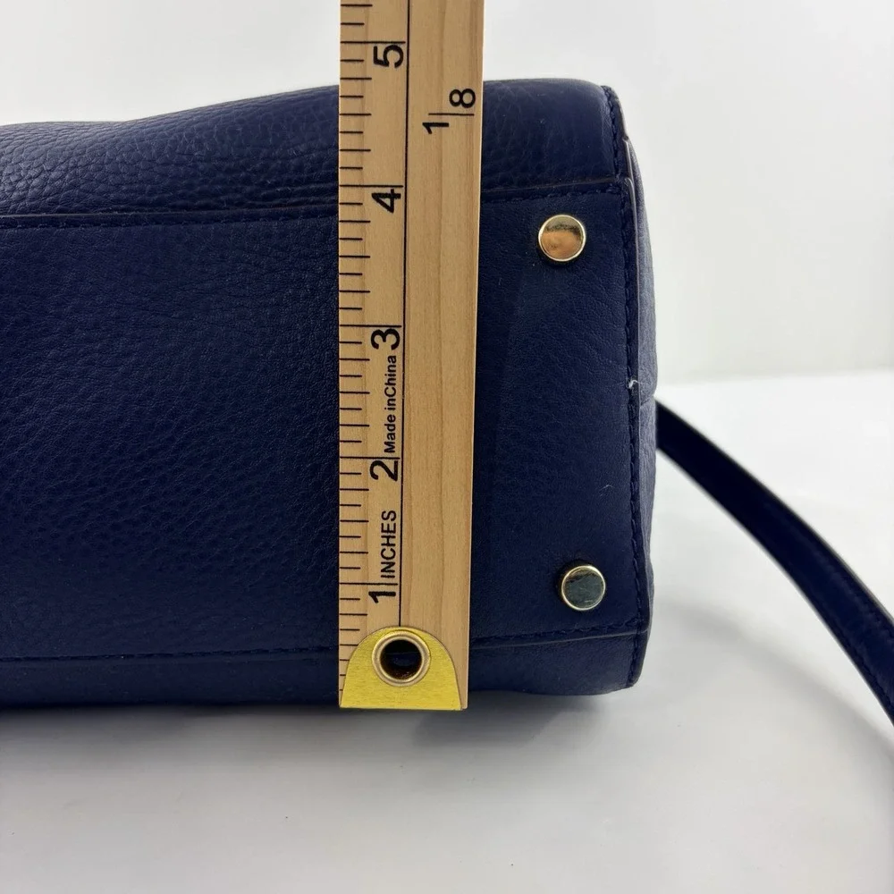 Kate Spade Atwood Place Bayley Satchel Oceanic Blue Leather Crossbody NWT